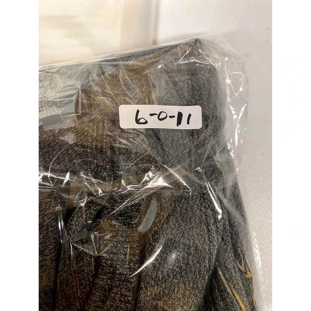 Dockers Vest Sweater Mens Large Gray Ribbed Chunky Knit Winter V Neck Pullover